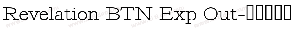 Revelation BTN Exp Out字体转换